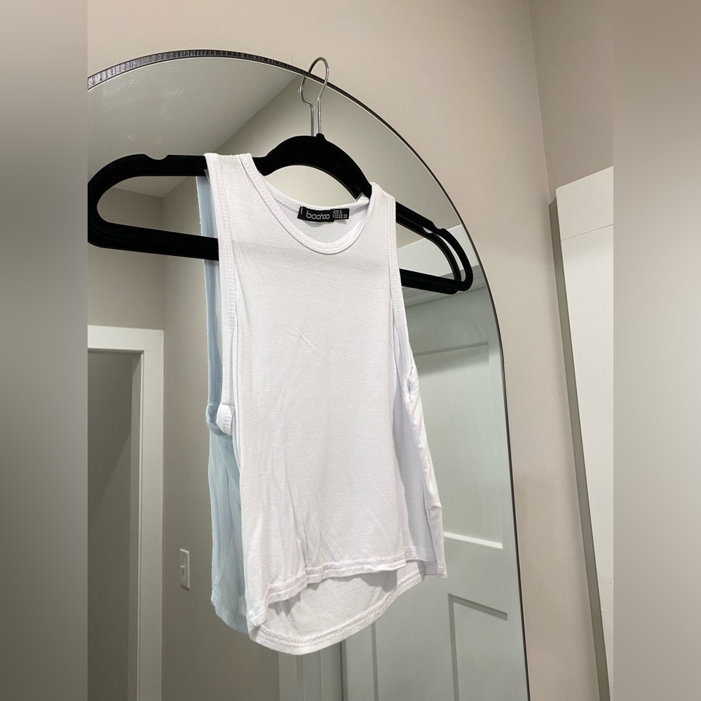 Boohoo White Tank